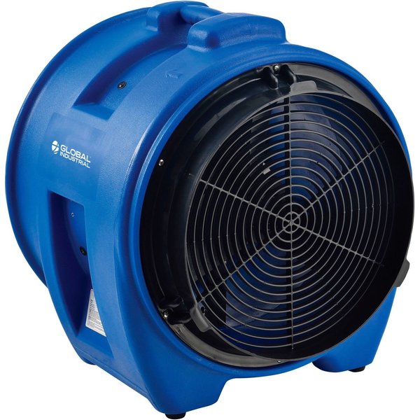 Global Industrial 16 Confined Space Blower Fan, Rotomold Plastic, 1 Speed, 4000 CFM, 1 HP 293037